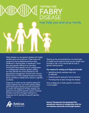 Testing for Fabry disease Brochure | Download
